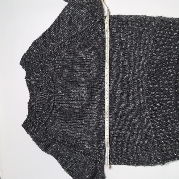 Ann Taylor Womens Sweater Winter Metallic Christmas Holiday Slouchy Cozy Medium - Picture 12 of 17